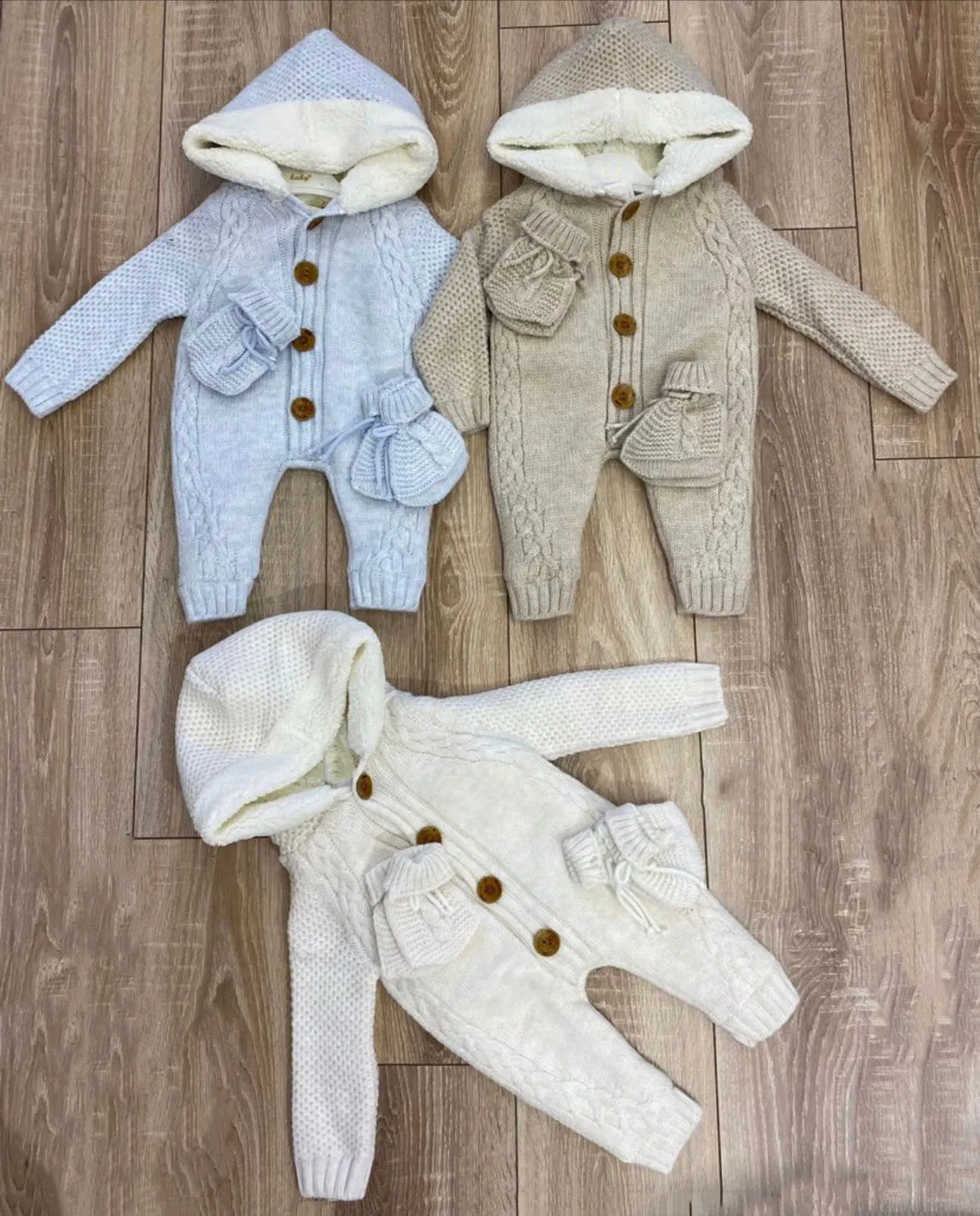 Baby Hooded Jumpsuits