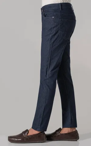 BASIC 5-POCKET MELANGE PANT NAVY