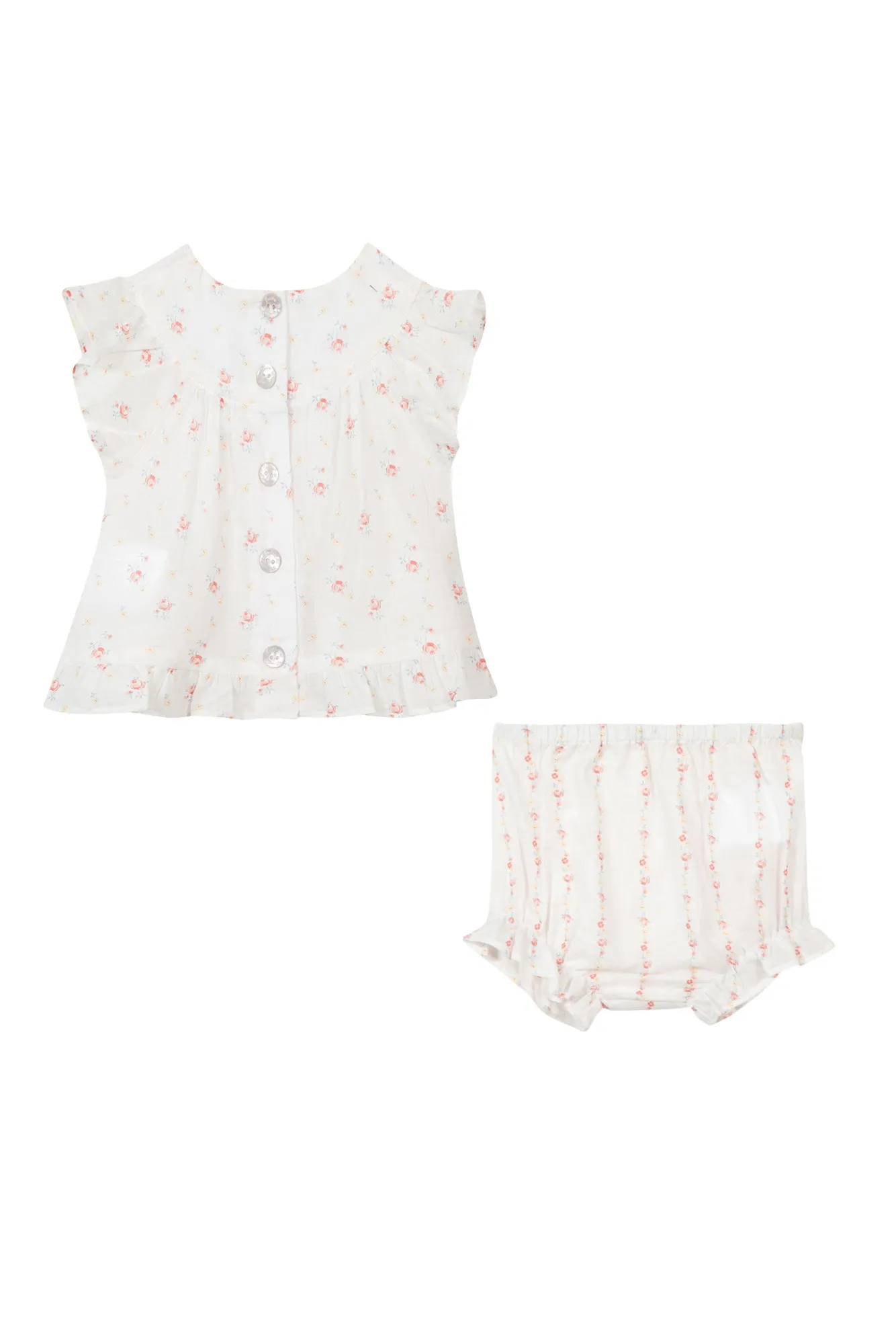 Blouse and Bloomer Set - Flower Print