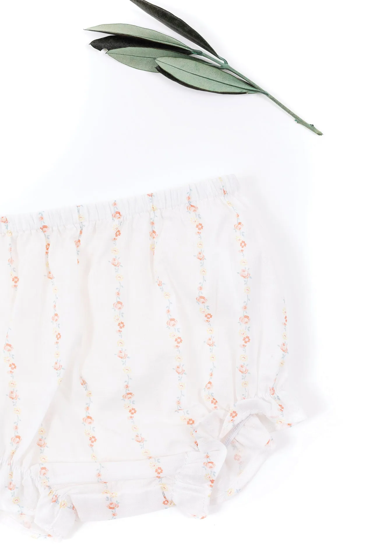 Blouse and Bloomer Set - Flower Print