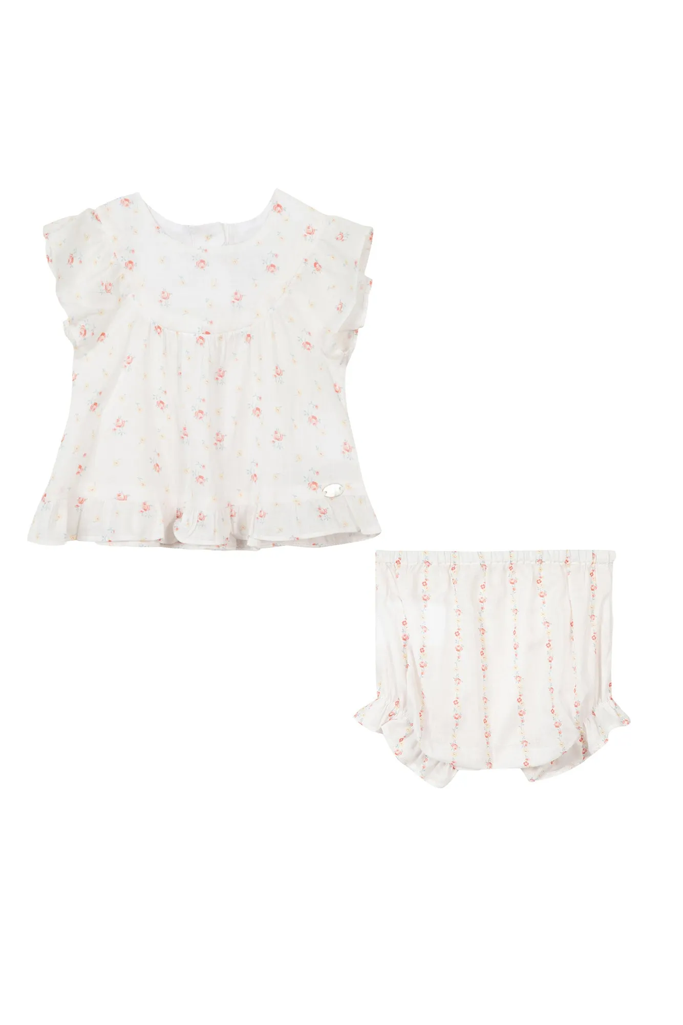 Blouse and Bloomer Set - Flower Print