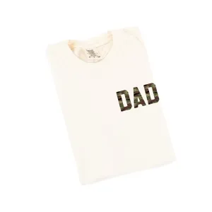 CAMO DAD - Pocket Size Design - SHORT SLEEVE COMFORT COLORS TEE