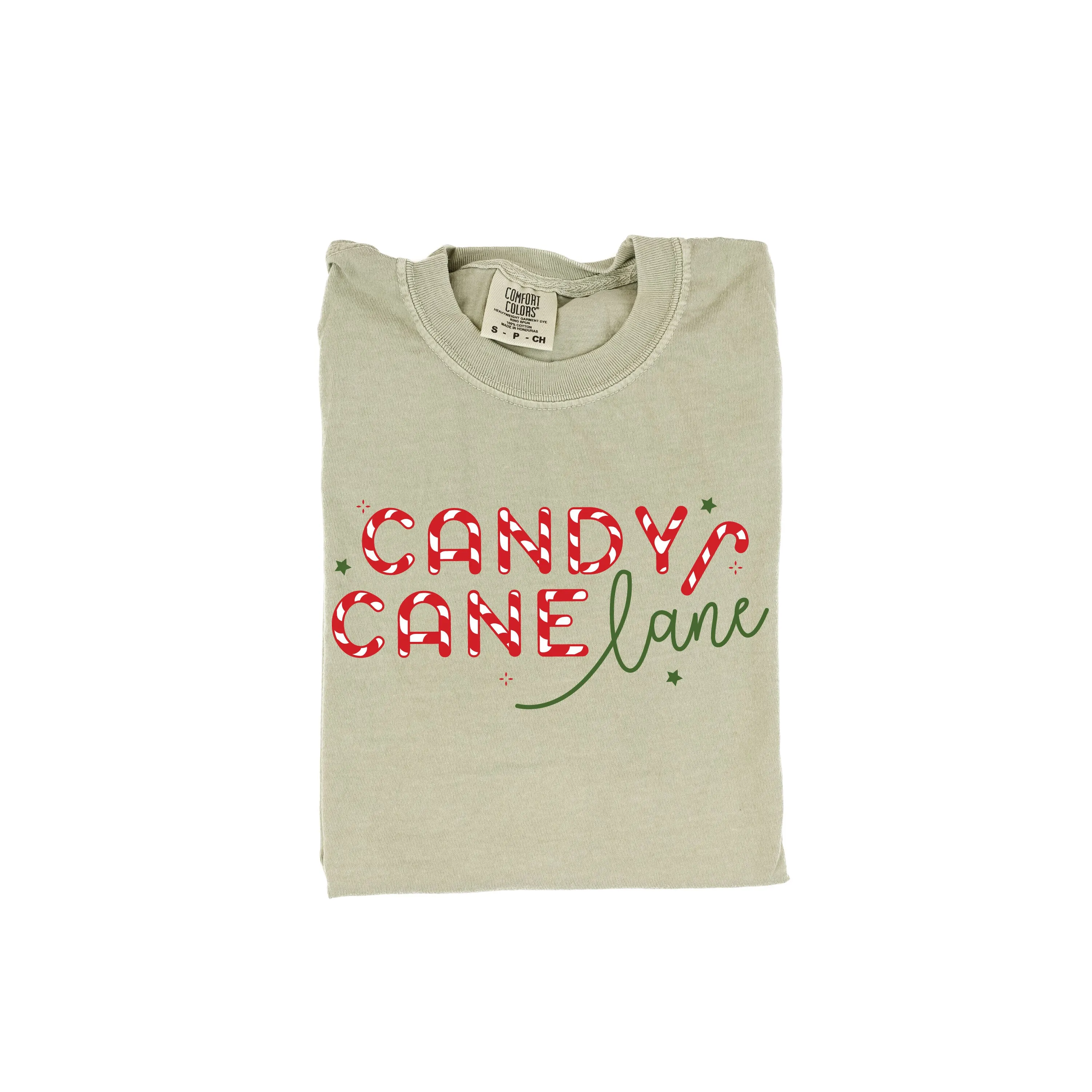 Candy Cane Lane - Comfort Colors Tee