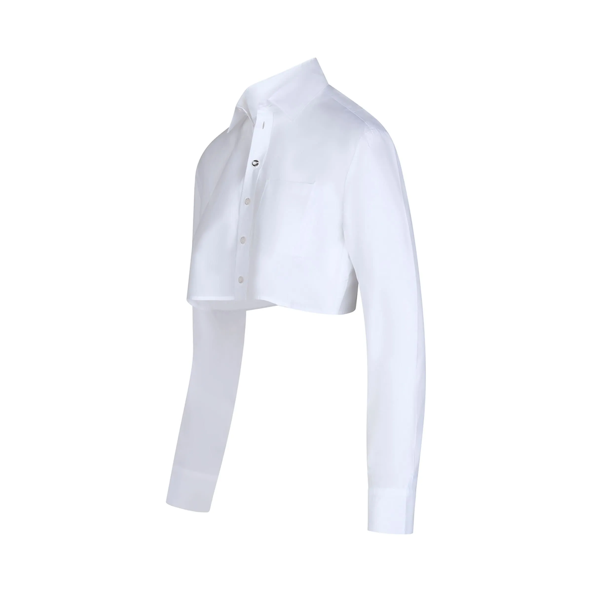 Cropped Shirt in White