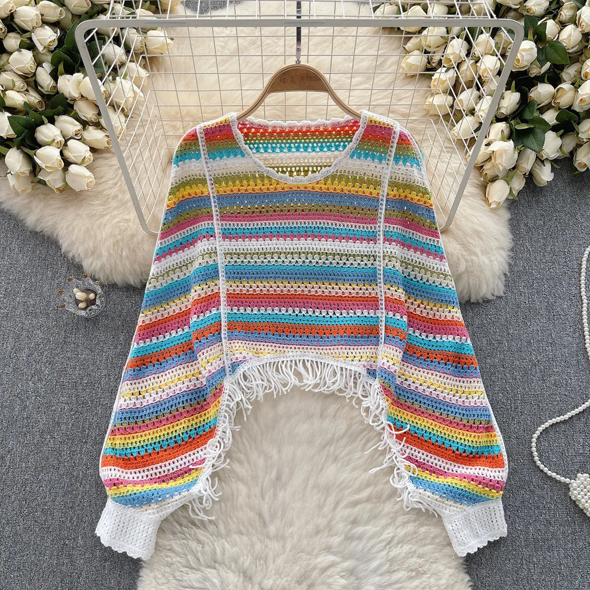 Cute Long Sleeve Knitted Sweater      S4366