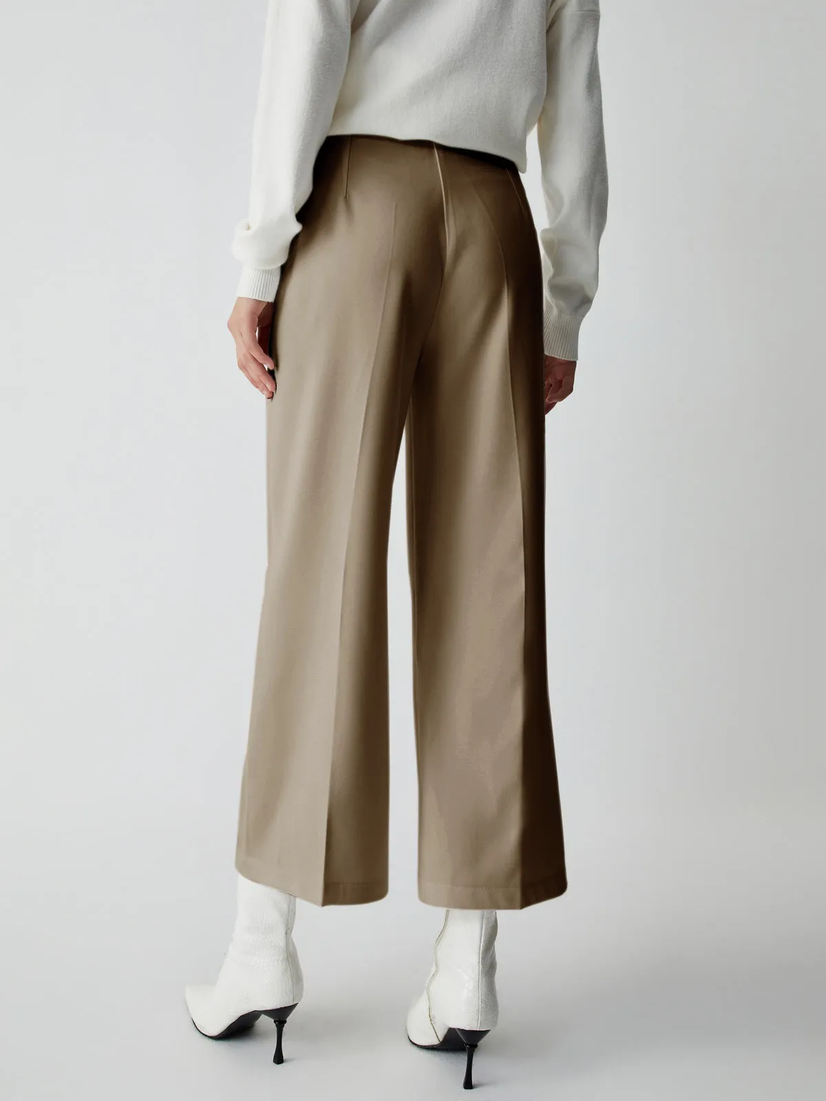 Effortless Wide Graceful Leg Culotte Pants