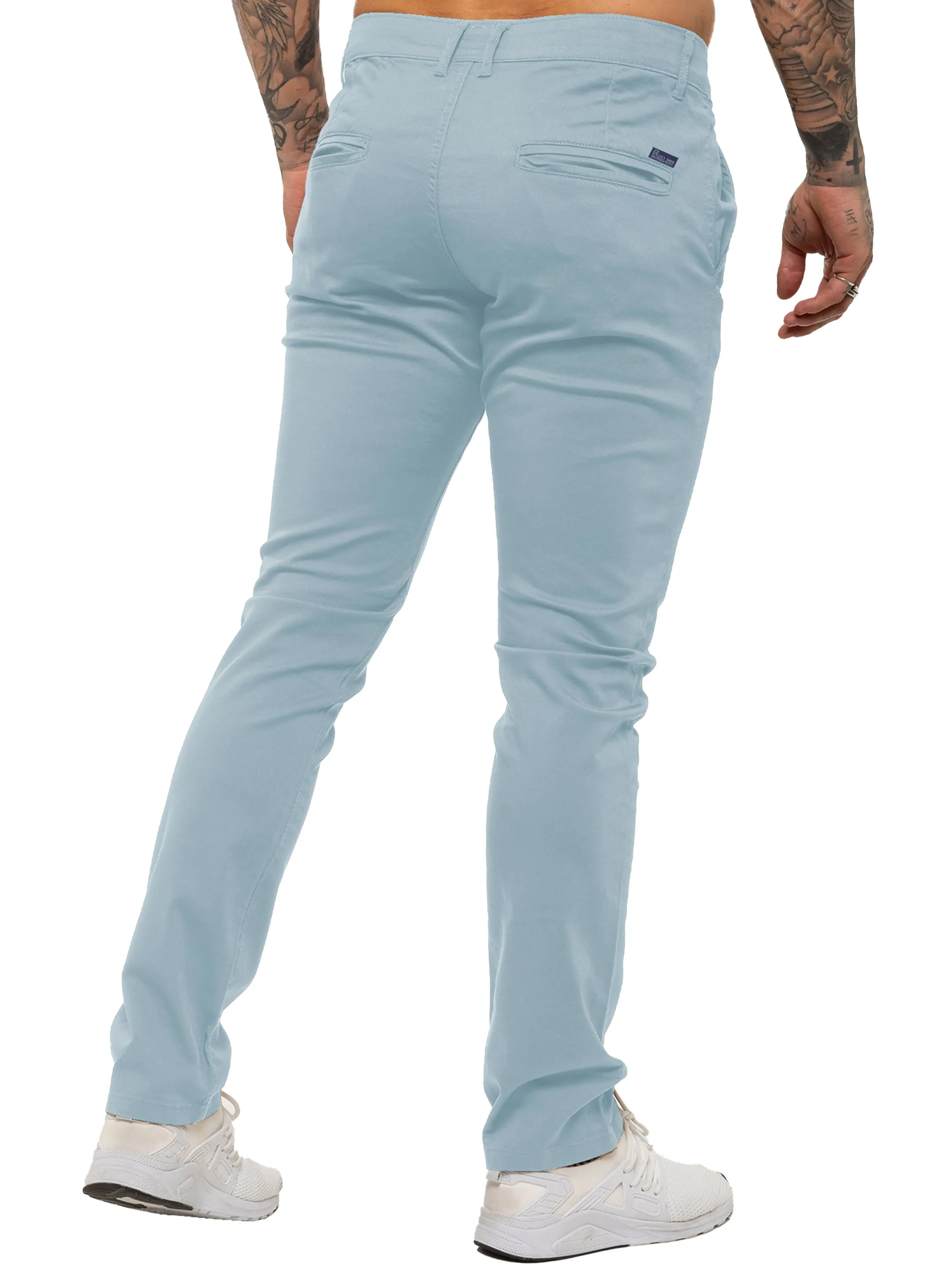 Enzo | Mens Slim Fit Stretch Chino Trousers