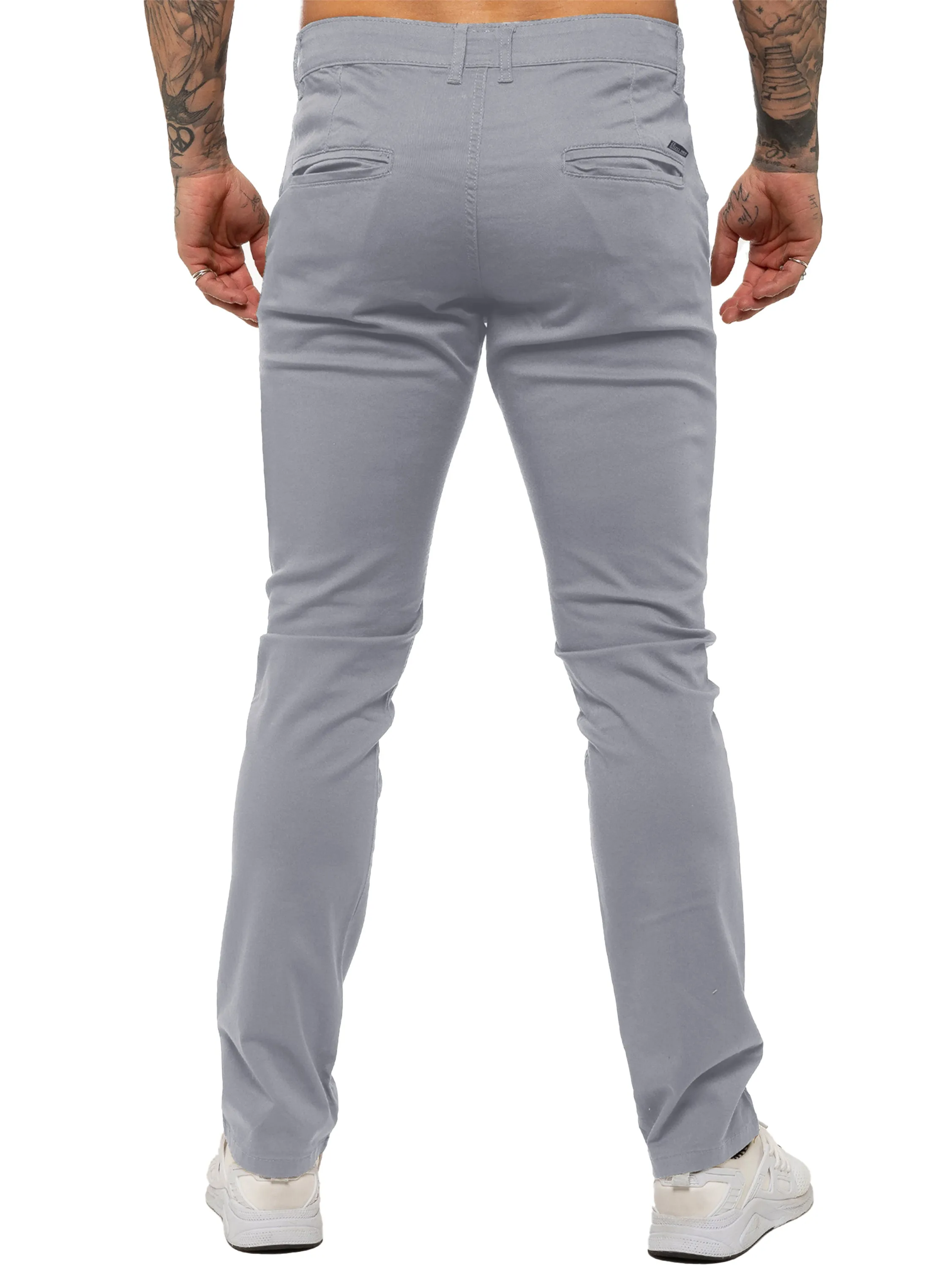 Enzo | Mens Slim Fit Stretch Chino Trousers