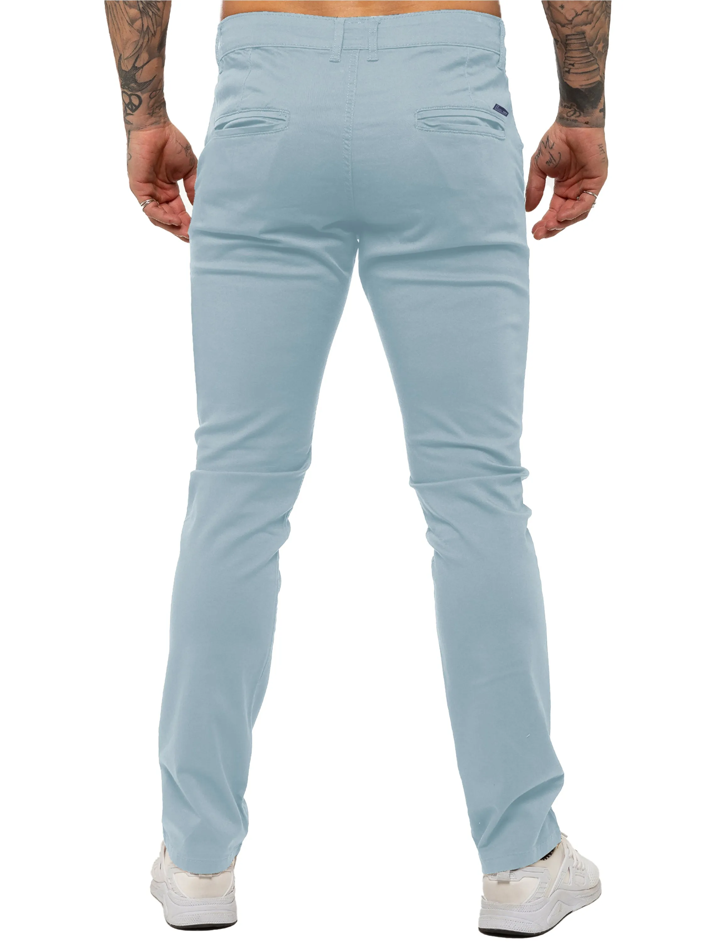 Enzo | Mens Slim Fit Stretch Chino Trousers