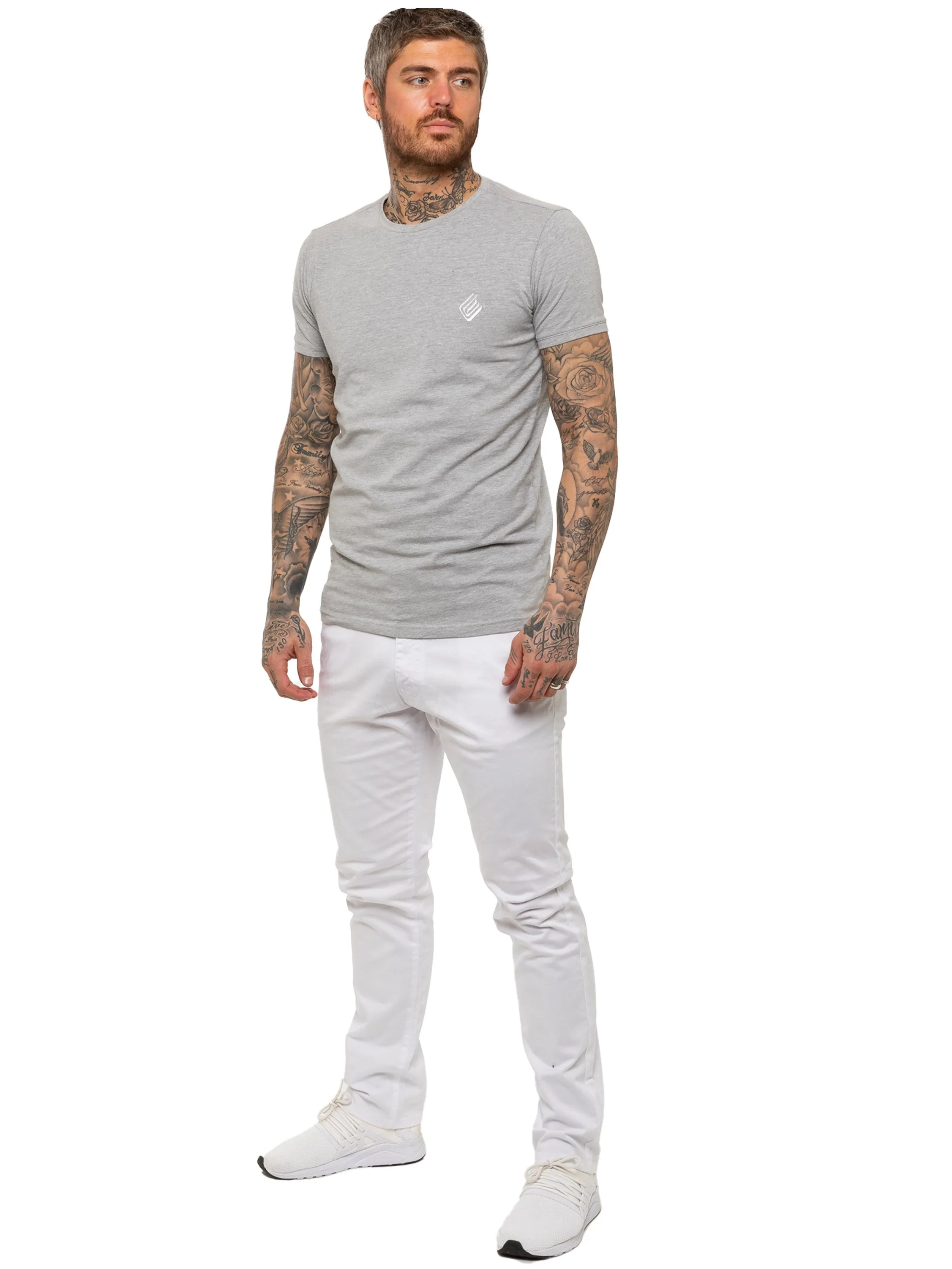 Enzo | Mens Slim Fit Stretch Chino Trousers