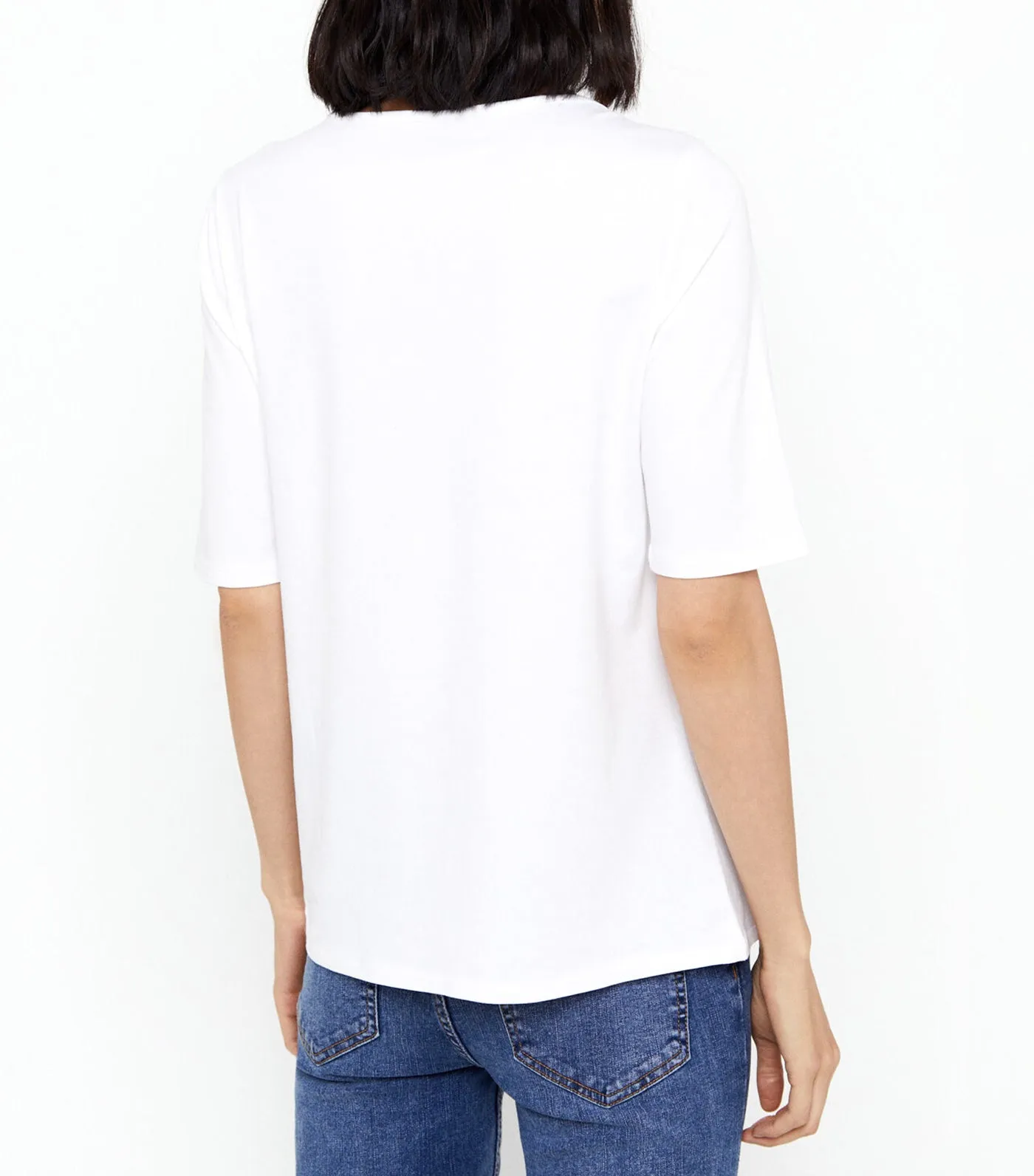 Essential Boat Neck T-Shirt White