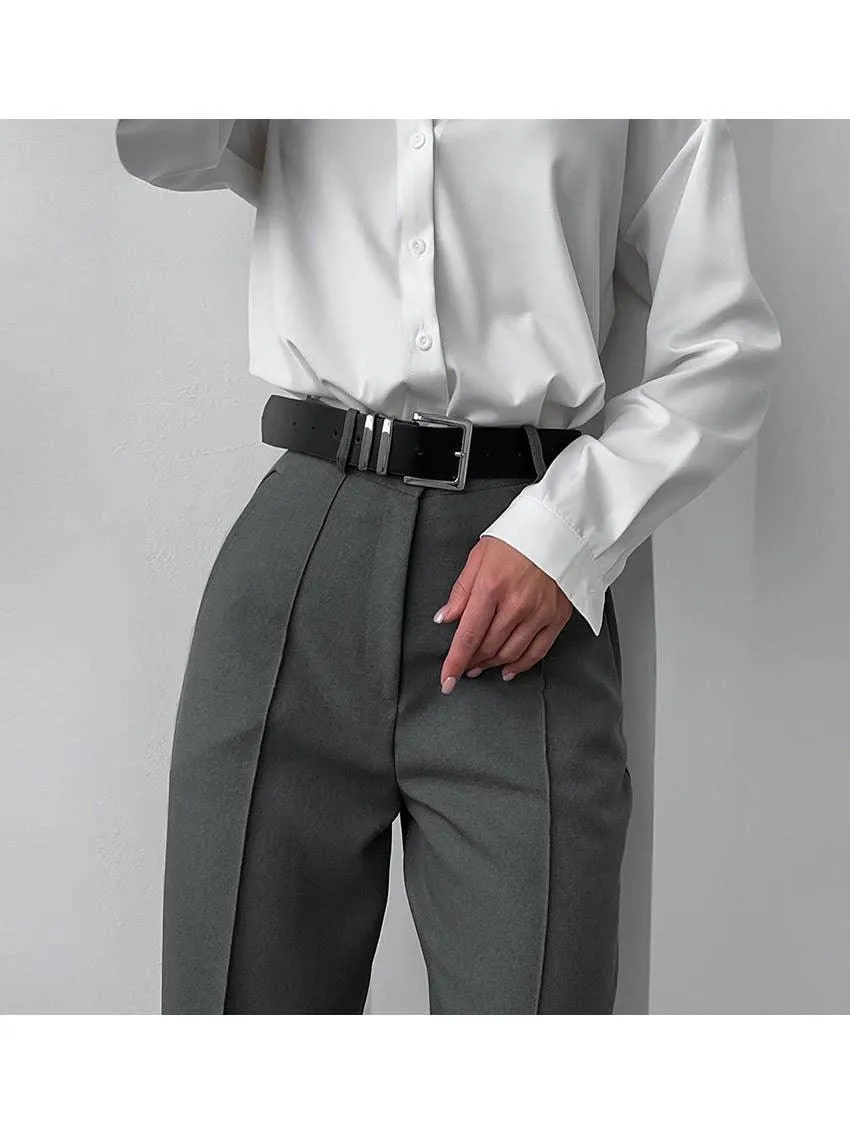 High Waist Suit Pants