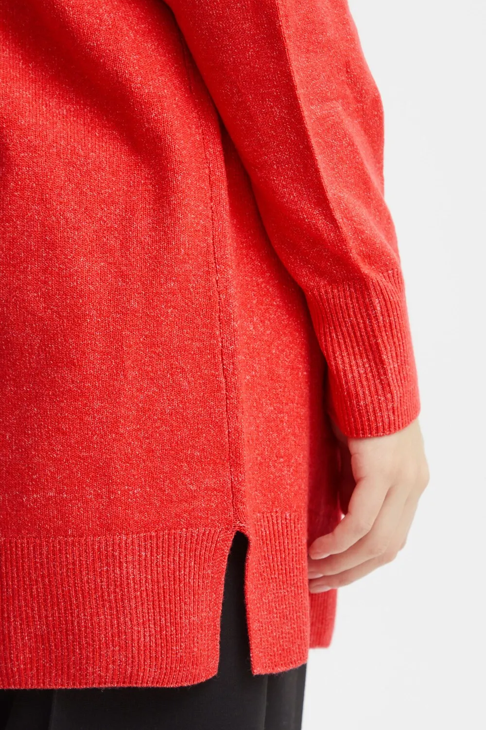 Knitted cardigan Ichi, red