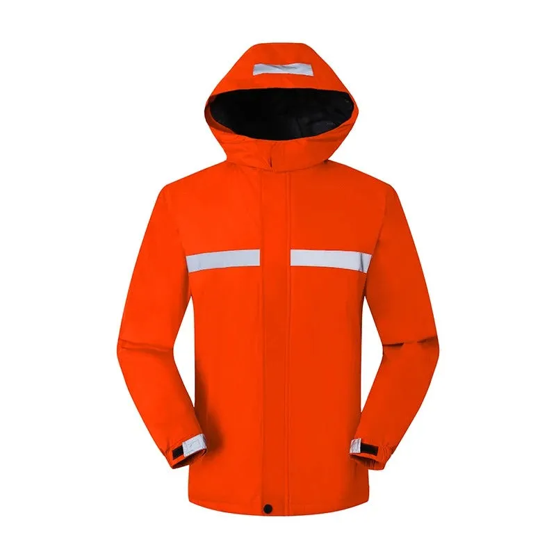 Men's Reflective Winter Safety Jacket - Warm, Breathable, Waterproof for Work & Outdoor | H2828