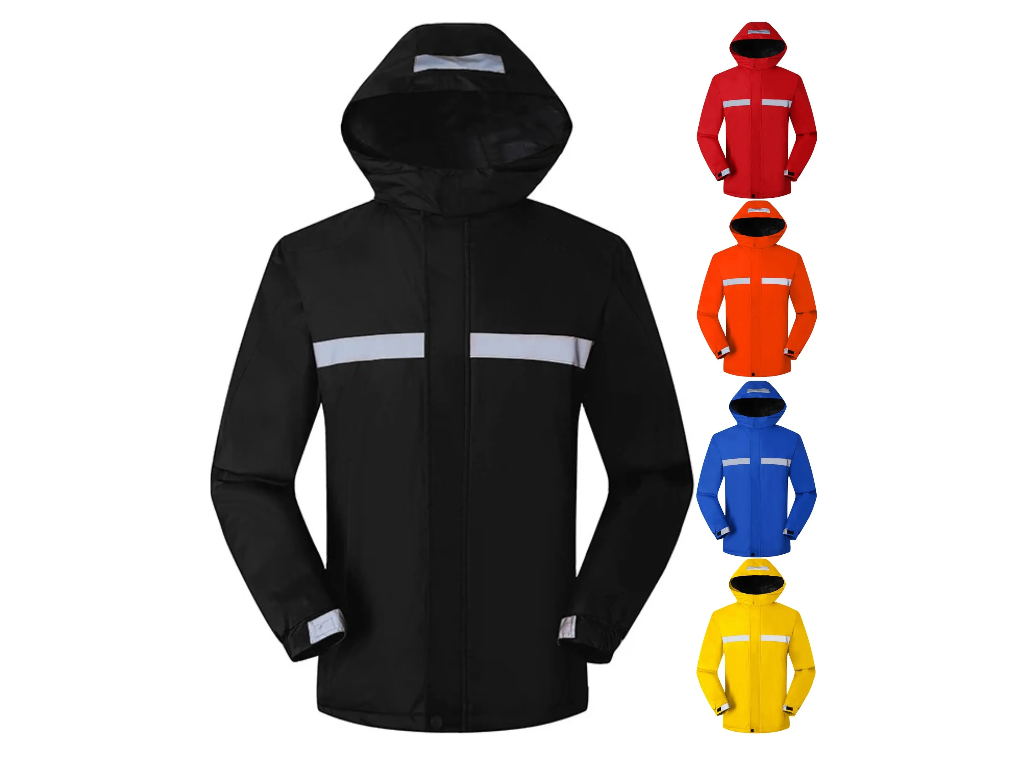 Men's Reflective Winter Safety Jacket - Warm, Breathable, Waterproof for Work & Outdoor | H2828