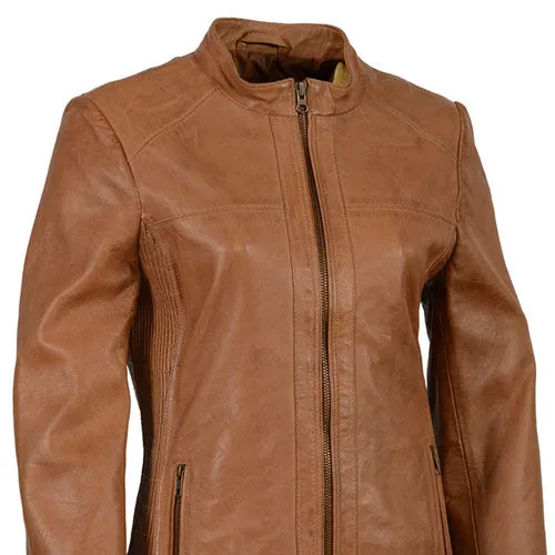 Milwaukee Leather SFL2855 Women's Saddle Zip Front Leather Jacket with