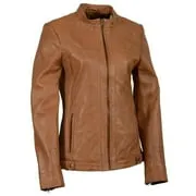 Milwaukee Leather SFL2855 Women's Saddle Zip Front Leather Jacket with