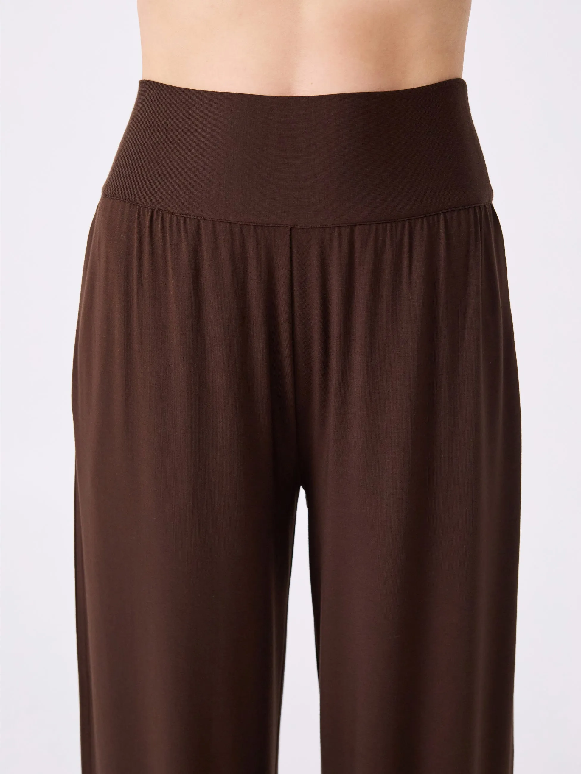 Nomad Modal Wide Leg Pant - Coffee Bean