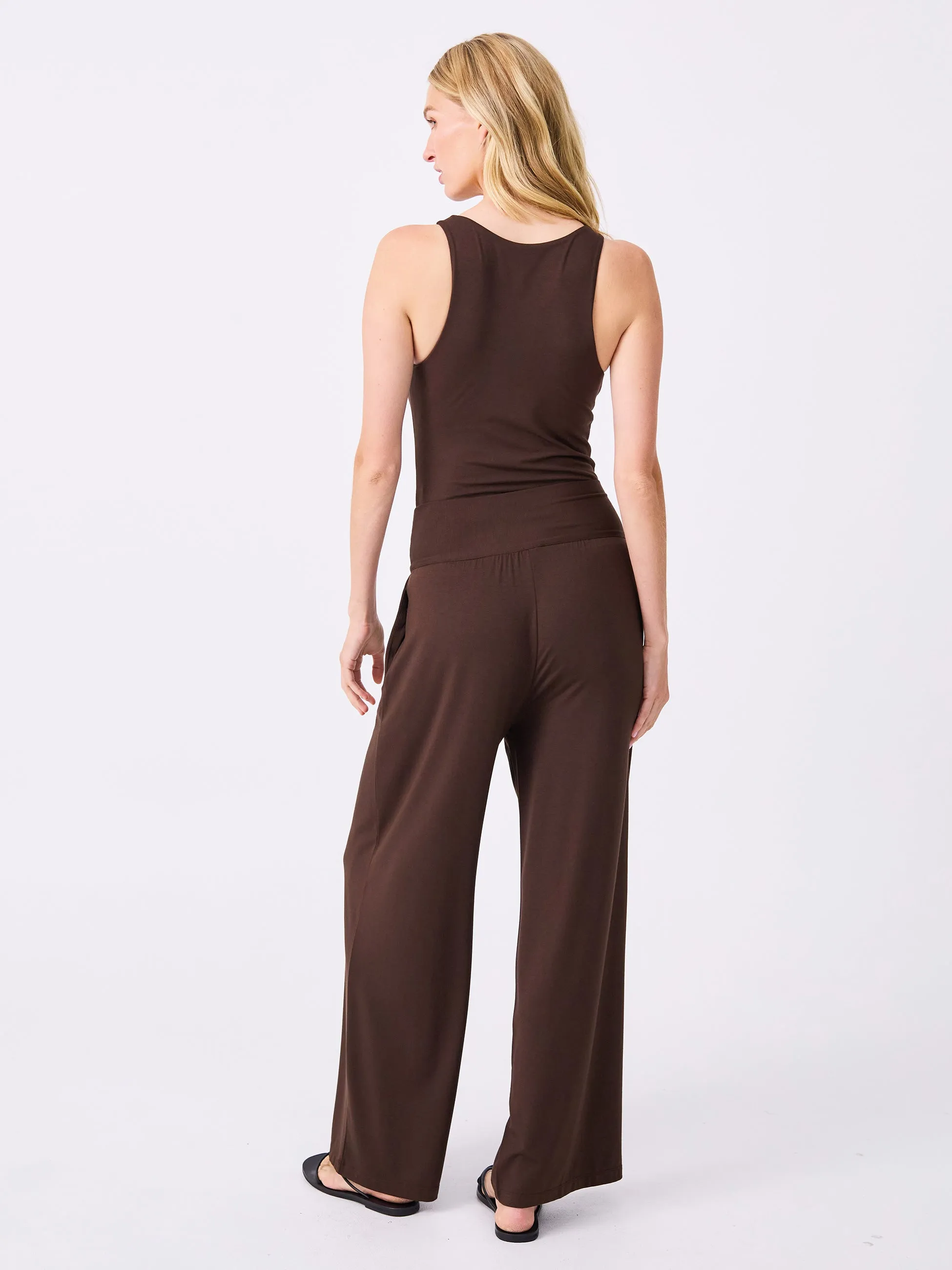 Nomad Modal Wide Leg Pant - Coffee Bean