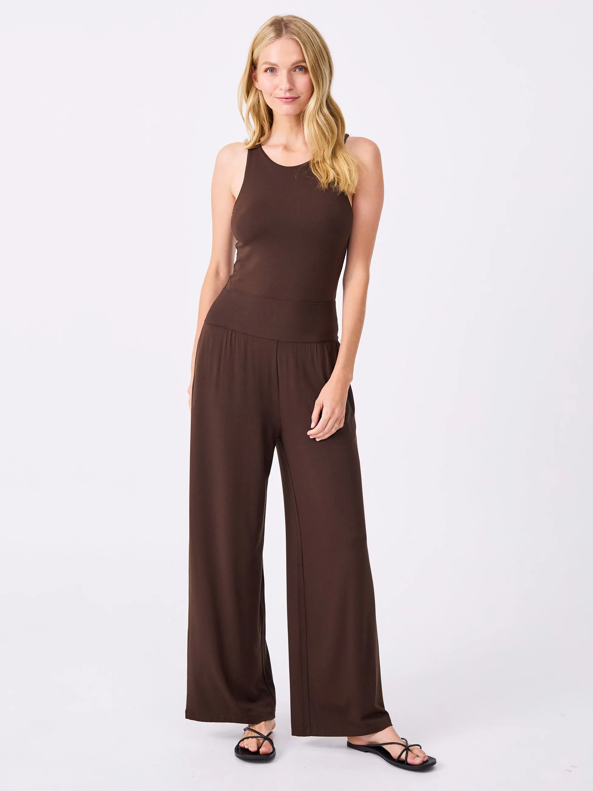 Nomad Modal Wide Leg Pant - Coffee Bean