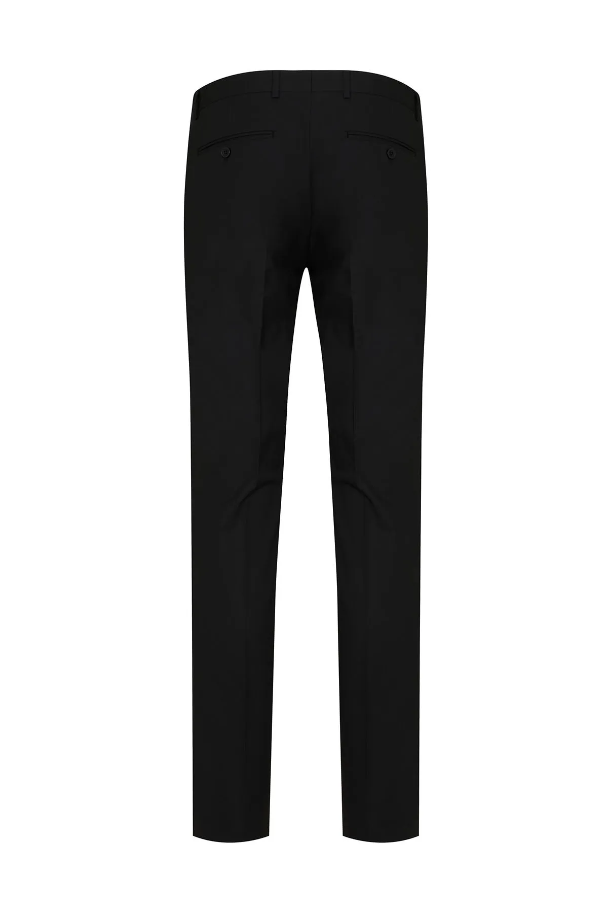 Regular Fit Low Waist Black Dress Pants