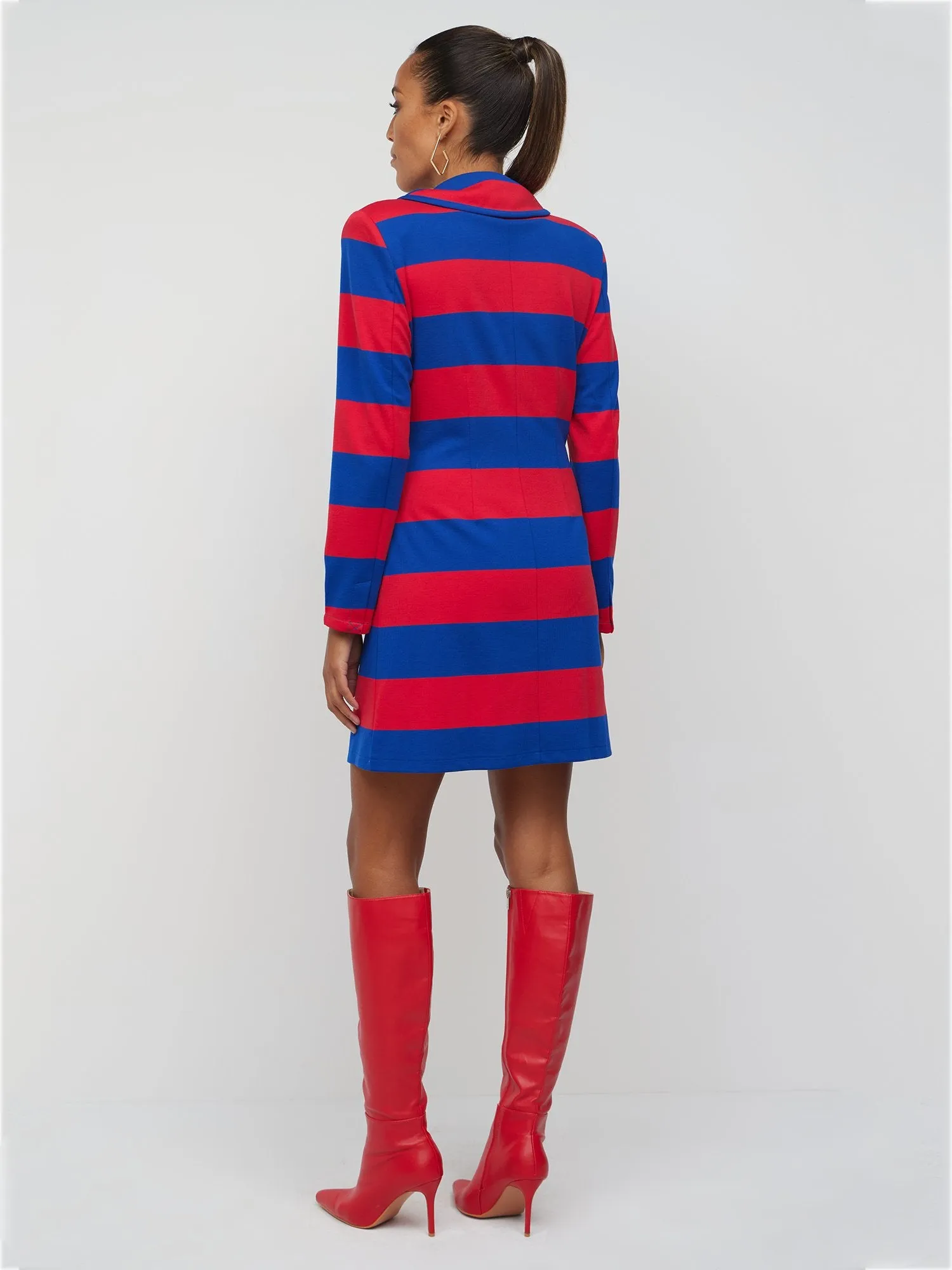 Striped Blazer Dress - Superflex