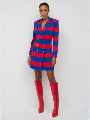 Striped Blazer Dress - Superflex