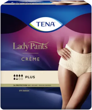 TENA Lady Pants Plus High Waist Crème Medium (9 Units)