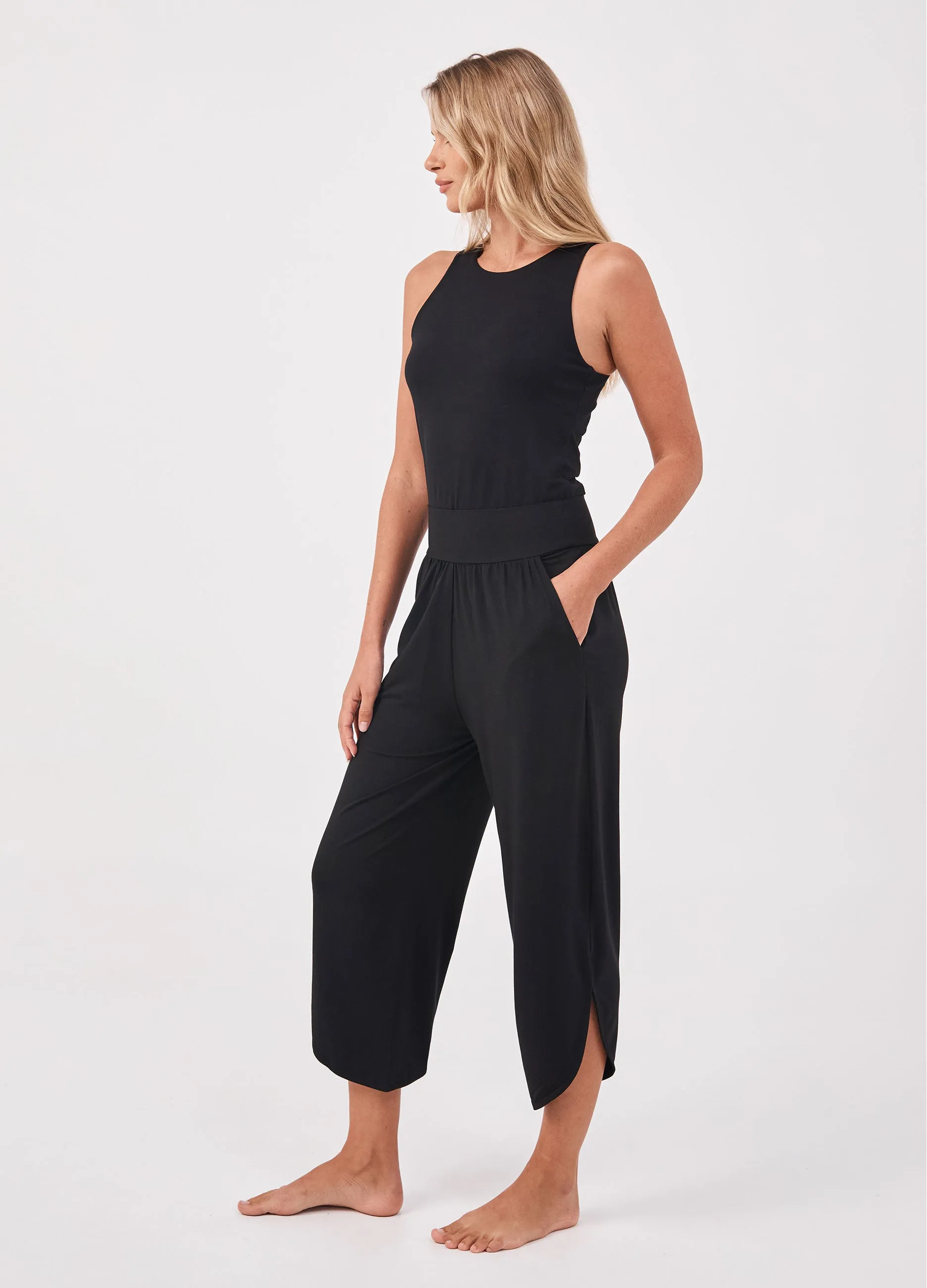 The Curve Hem Pant - Black