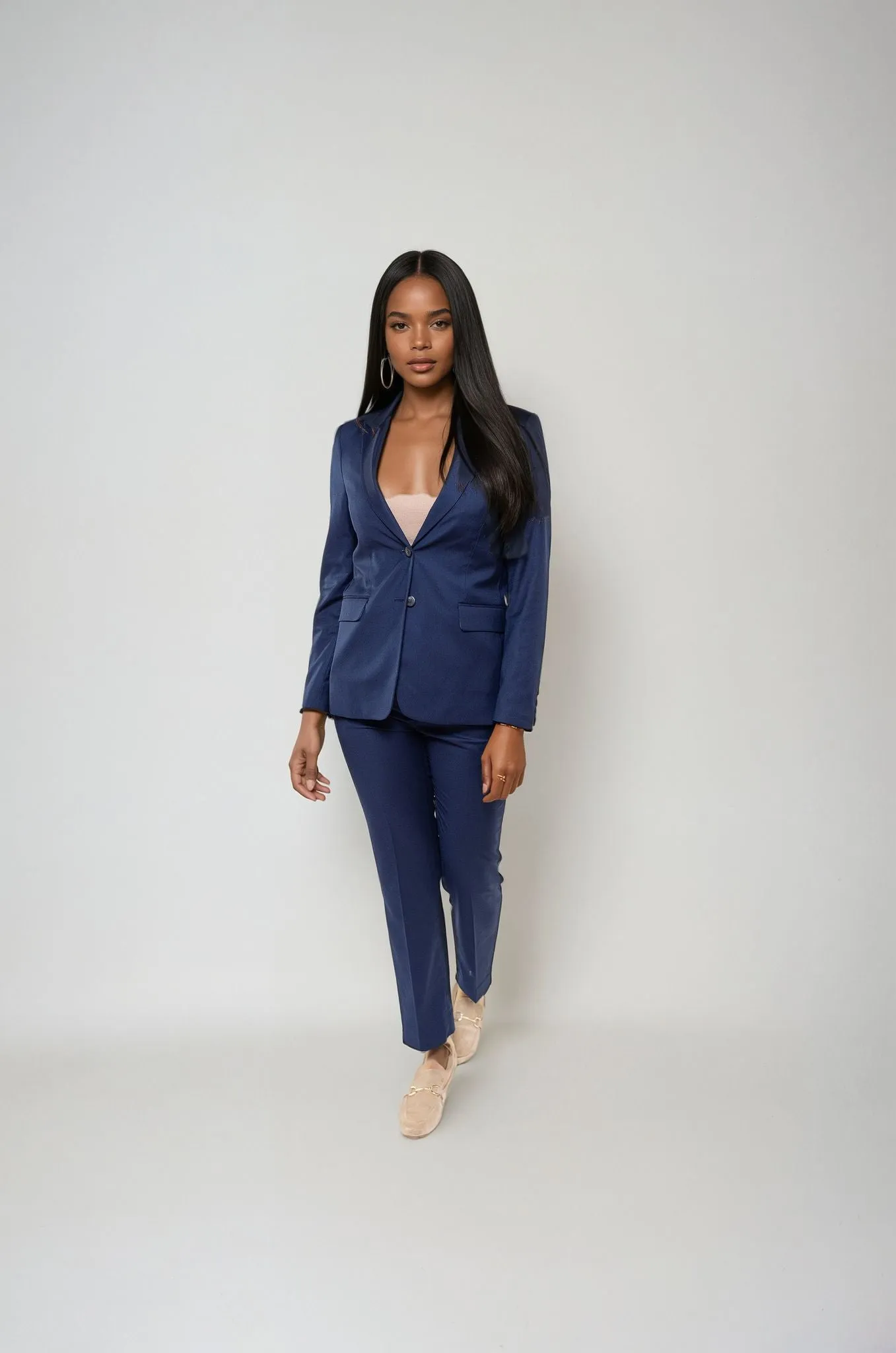 Women's Navy Suit Separates Pants